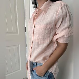 100% LINEN BOYFRIEND SHIRT